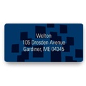 Contemporary Pattern in Blue -- Modern Address Labels