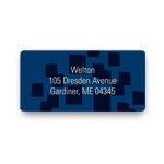 Contemporary Pattern in Blue -- Modern Address Labels