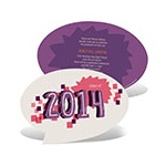 Say It All in Purple -- Custom Graduation Invitations