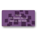 Contemporary Pattern in Purple -- Contemporary Address Labels