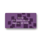 Contemporary Pattern in Purple -- Contemporary Address Labels