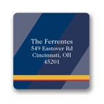 Sophisticated Stripes -- Graduation Address Labels