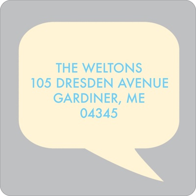 Speech Bubble Style -- Fun Address Labels