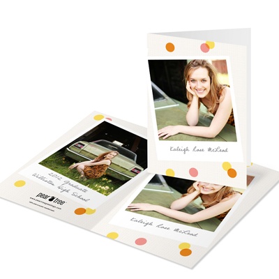 Confetti Snapshots -- Photo Graduation Thank You Cards