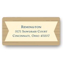 Wood Grain Graduate -- Graduation Return Address Labels