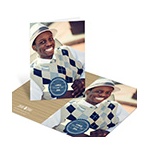Wood Grain Graduate -- High School Graduation Thank You Cards