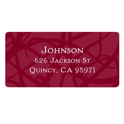 Senior Swirls -- Return Address Labels
