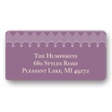 Scalloped Border -- Family Return Address Labels