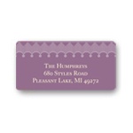 Scalloped Border -- Family Return Address Labels
