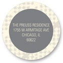 Sassy Stars -- Circle Address Labels