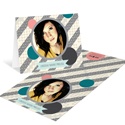 Sassy Stripes -- Photo Graduation Thank You Cards