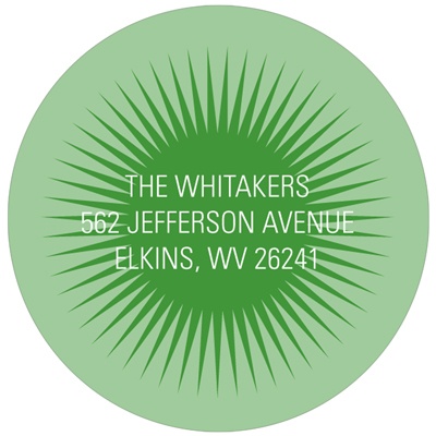 Mesmerizing Circle -- Modern Return Address Labels