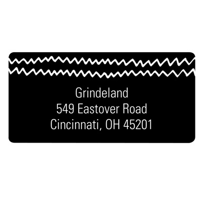 Grown-Up Sketches -- Trendy Return Address Labels