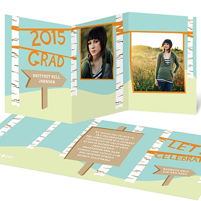 Pointing to the Future -- College Graduation Invites