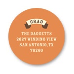 Vintage Banner -- Graduation Address Labels