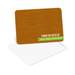 Custom Wood Grain Greeting -- Teacher Stationery