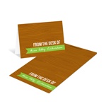 Custom Wood Grain Greeting -- Wood Grain Notelettes