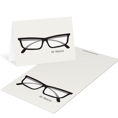 Spec-tacular -- Vintage Personalized Notelettes
