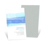 Vivid Blue Watercolor -- Elegant Wedding Invitations