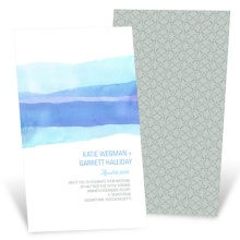 Vivid Blue Watercolor -- Elegant Wedding Invitations