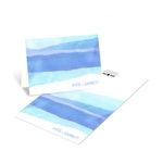 Vivid Blue Watercolor -- Elegant Thank You Cards