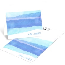 Vivid Blue Watercolor -- Elegant Thank You Cards