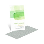 Vivid Green Watercolor -- Reception Invitation Cards