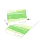 Vivid Green Watercolor -- Elegant Thank You Notes