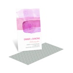 Vivid Pink Watercolor -- Reception Invitation Cards