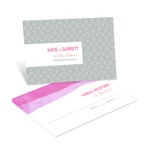 Vivid Pink Watercolor -- Wedding RSVP Postcards