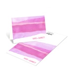 Vivid Pink Watercolor -- Elegant Thank You Notes