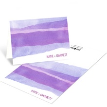 Vivid Purple Watercolor -- Elegant Thank You Cards