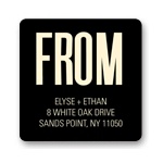Vowed in Vintage -- Wedding Invitation Address Labels
