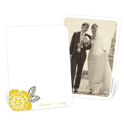 THE GOLDEN TICKET -- BOY PHOTO BIRTH ANNOUNCEMENT, 2in. x 4in. Folded Holiday Card