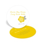 Bold Beauty -- Circle Wedding Invitations