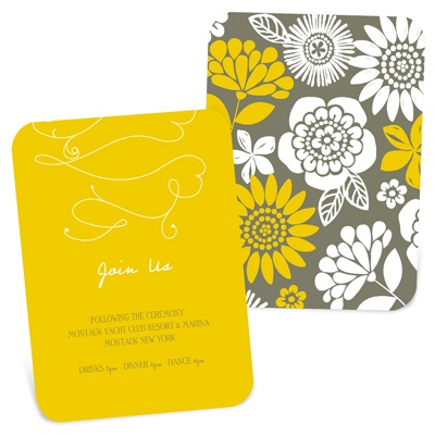 Bold Beauty -- Wedding Reception Cards