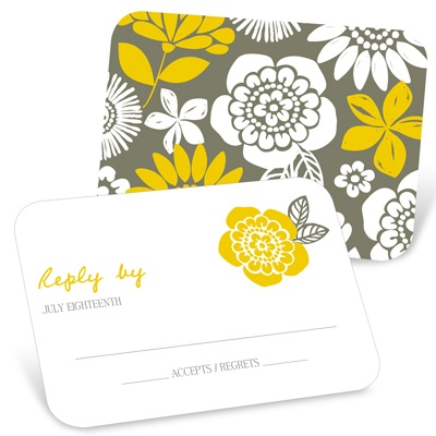 Bold Beauty -- Unique RSVP Cards