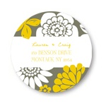 Bold Beauty -- Personalized Wedding Return Address Labels