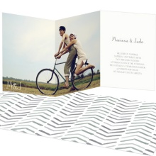Chevron Dreams -- Trifold Wedding Invitations