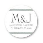 Circular Dream -- Monogram Address Labels