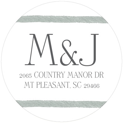 Circular Dream -- Monogram Address Labels