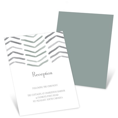 Chevron Dreams -- Wedding Reception Invitations