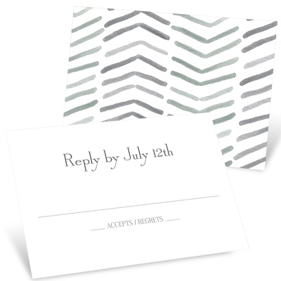 Chevron Dreams -- Unique RSVP Cards