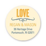 Happily Ever Headlines -- Personalized Wedding Return Address Labels
