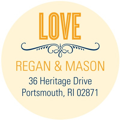 Happily Ever Headlines -- Personalized Wedding Return Address Labels
