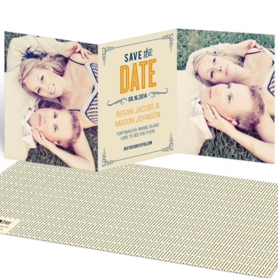 Happily Ever Headlines -- Save the Date Cards