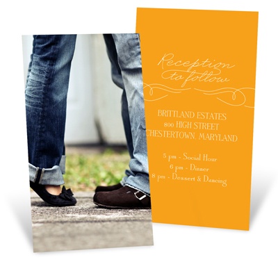 Sweetly Scripted -- Wedding Reception Cards