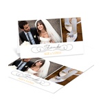 Dual Photo Display -- Wedding Thank You Notes