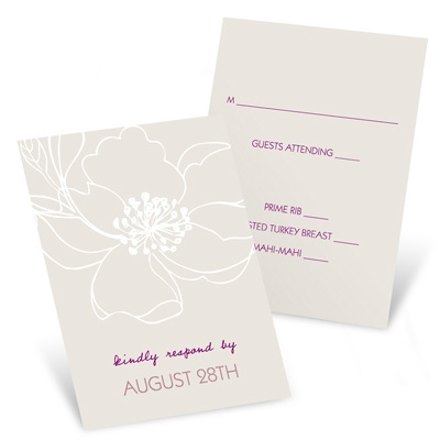 Fairy Tale Floral -- Wedding Reply Cards