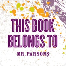 Splash of Color -- Book Stickers